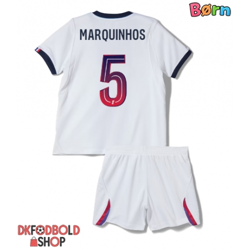 Paris Saint-Germain Marquinhos #5 Udebanesæt Børn 2026-27 Kort ærmer (+ korte bukser)